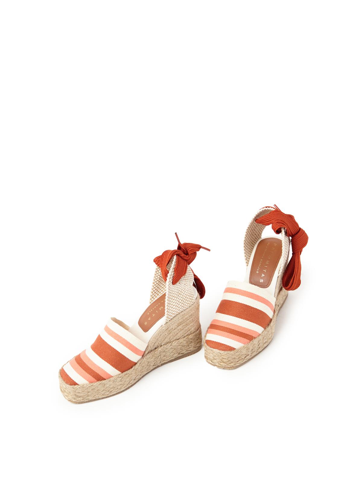 FURORE CANVAS STRIPES  TERRACOTA