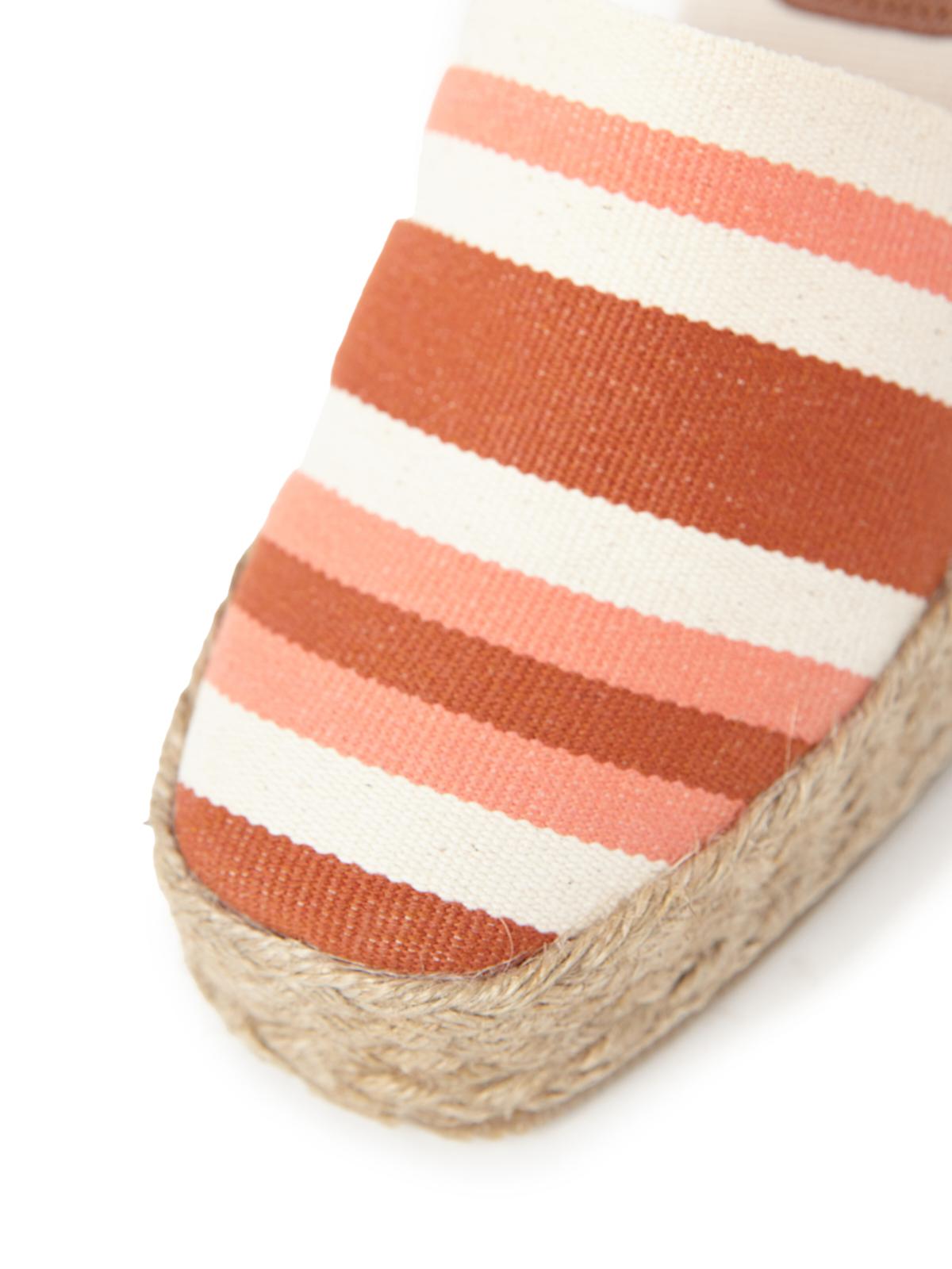 FURORE CANVAS STRIPES  TERRACOTA