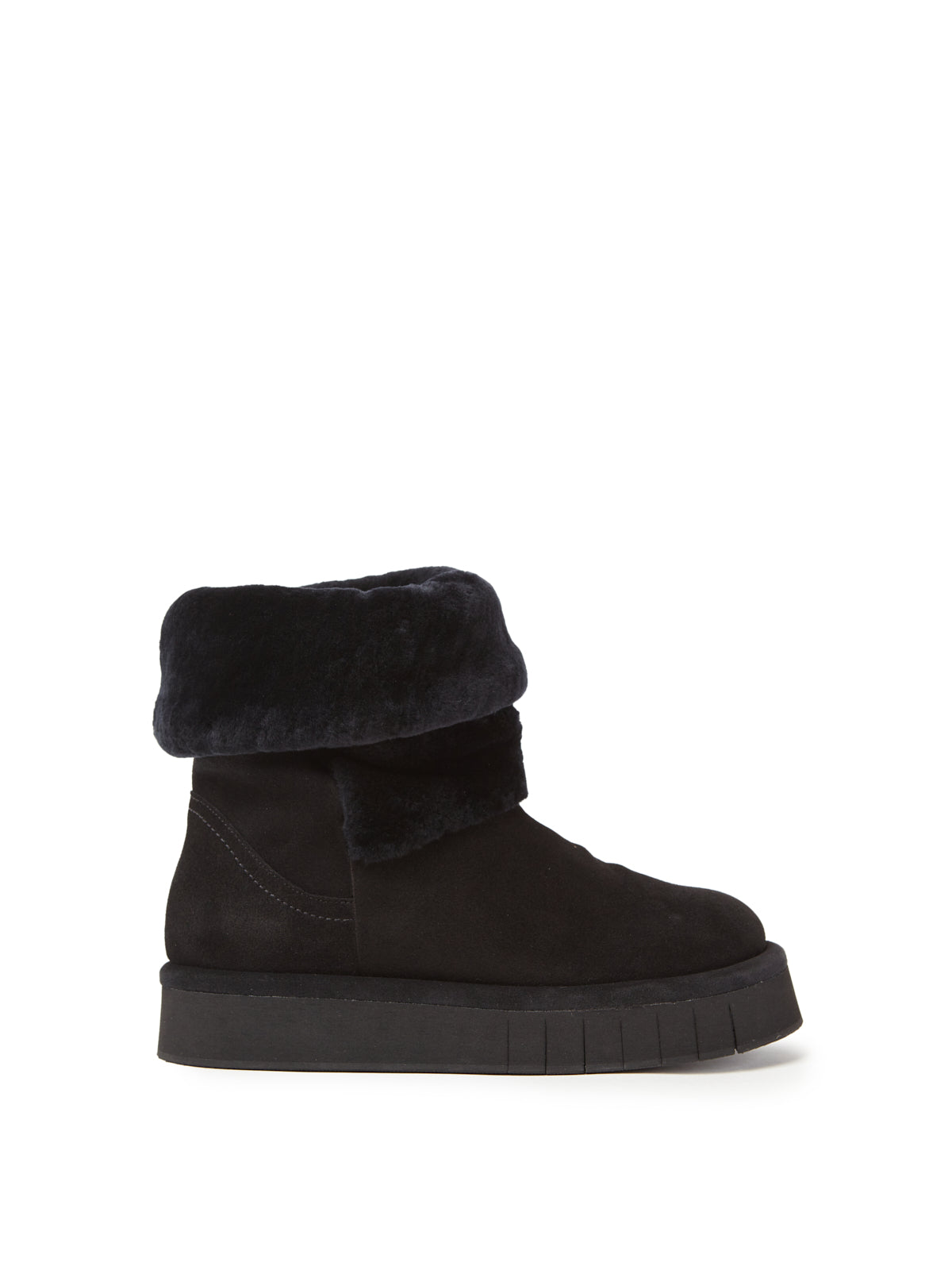 DENIS SUEDE/MOUTON BLACK/BLACK