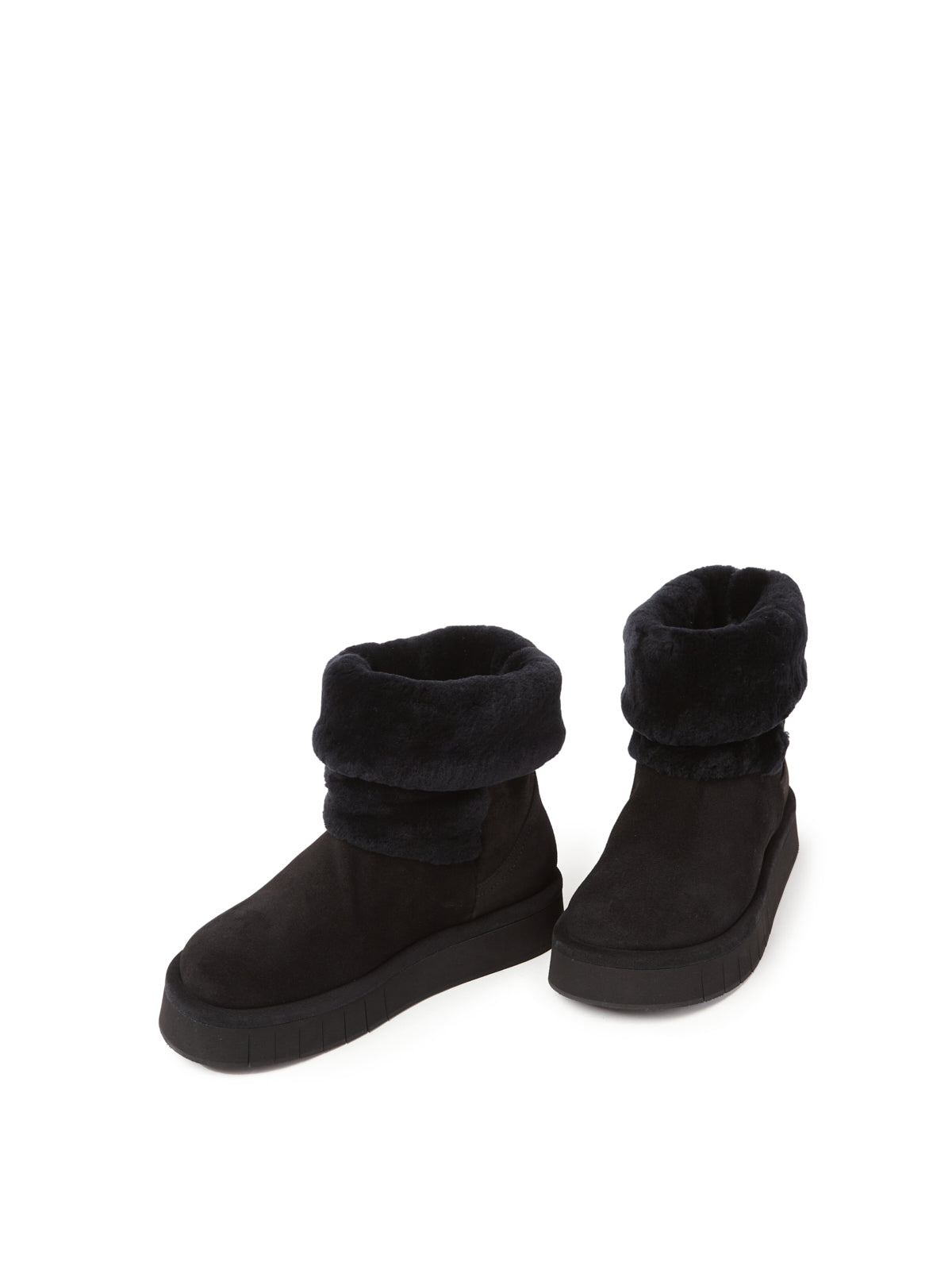 DENIS SUEDE/MOUTON BLACK/BLACK