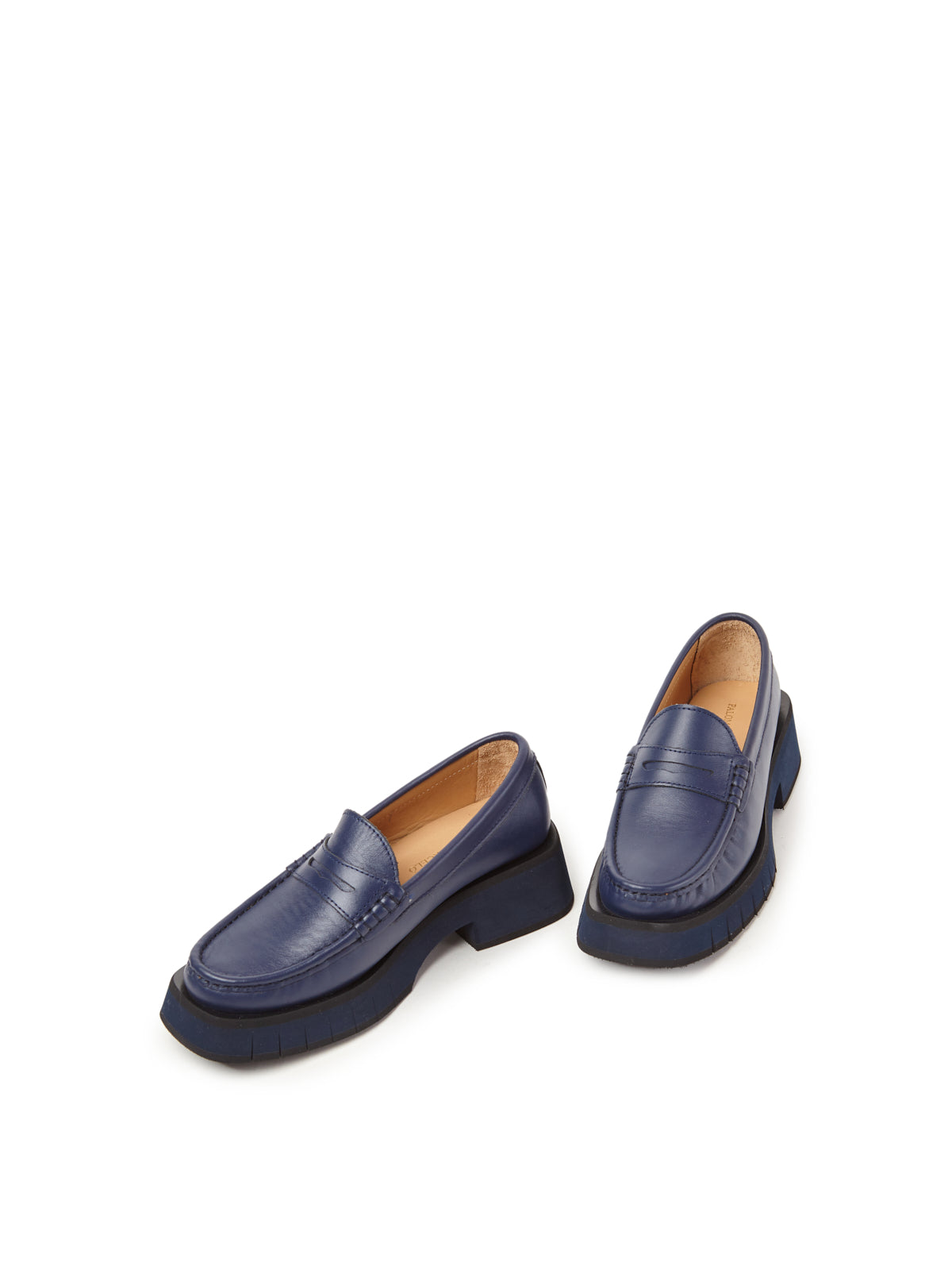 FEATHER | NAPPA NAVY