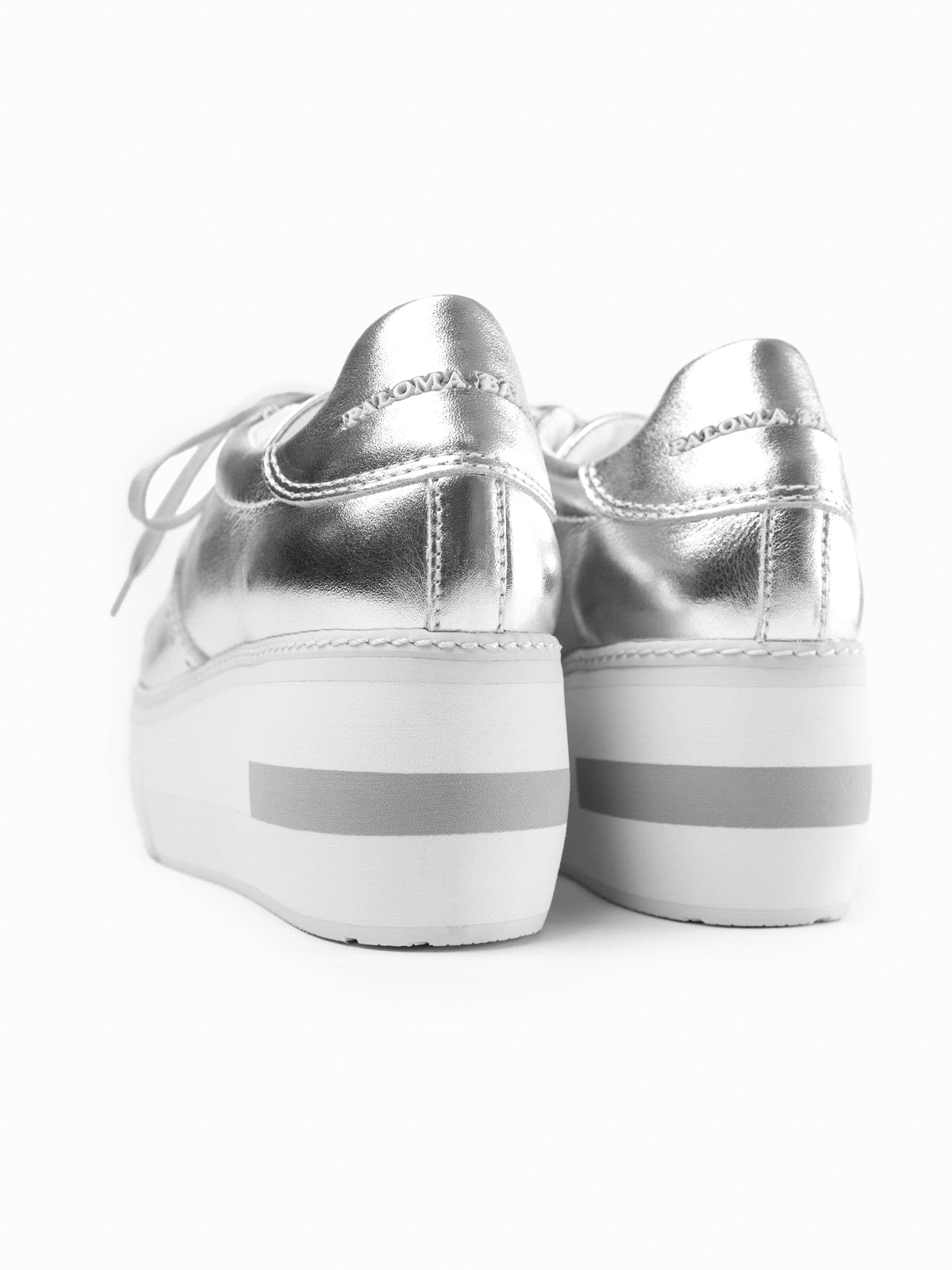 MIRANDE | METALLIC LEATHER SILVER