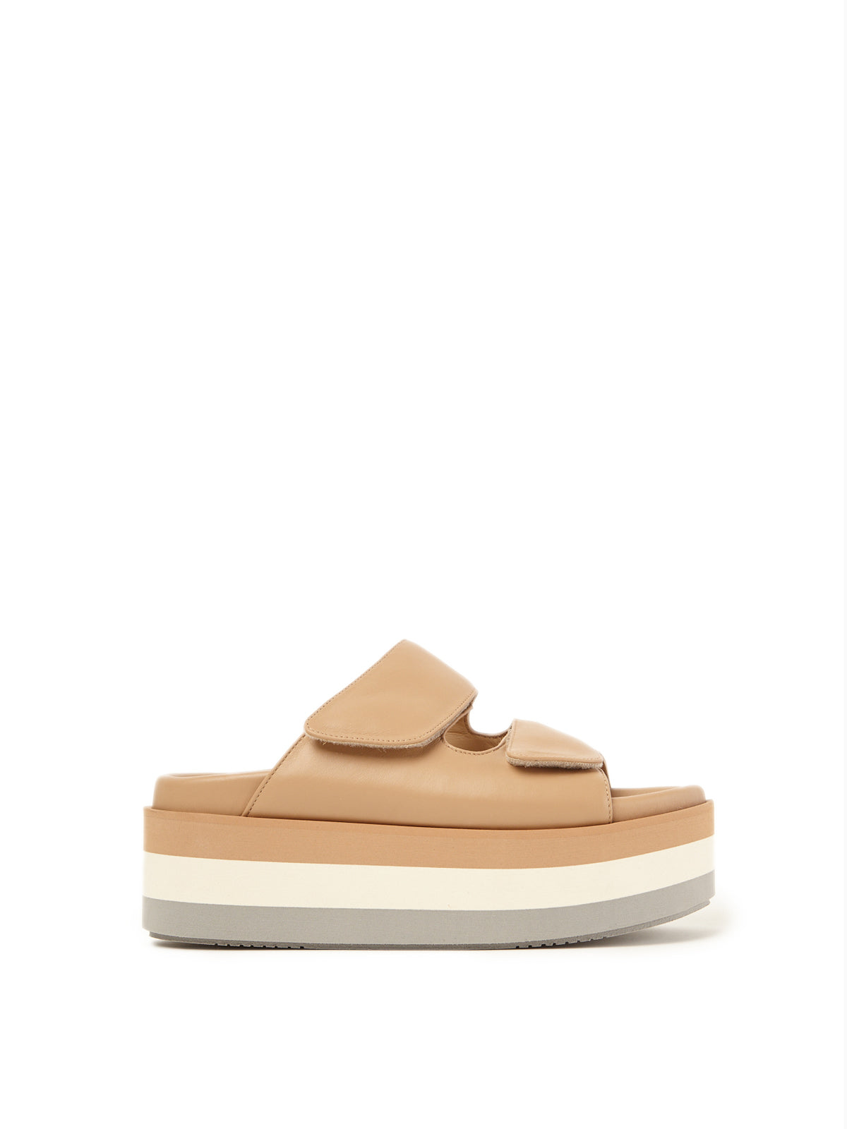 Paloma Barceló leather crossover 55mm sandals - Neutrals